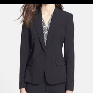 Theory Black 'Gabe B' stretch wool blazer